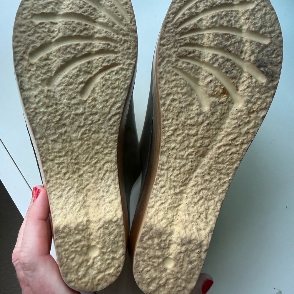 No. 6 Gray Suede Mules - Picture 4 of 5